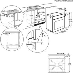 Духовой шкаф электрический Electrolux KODDP77H,  72л,  черный/серебристый