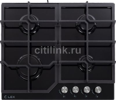 Газовая варочная панель LEX GVG 642 BL, независимая, черный(плохая ...