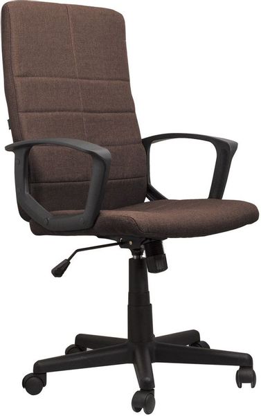 Кресло BRABIX Focus EX-518, на колесиках, ткань, коричневый [531577]