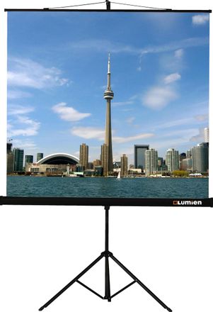 Экран Lumien Eco View LEV-100108, 203х203 см, 1:1, напольный