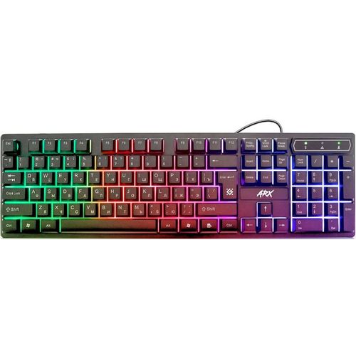 Клавиатура Defender Arx GK-196L RU, проводная, USB, мембранная, черный [45196]