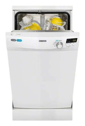 Zanussi ZDS91500WA, узкая, 44.6см, загрузка 9 комплектов, белая