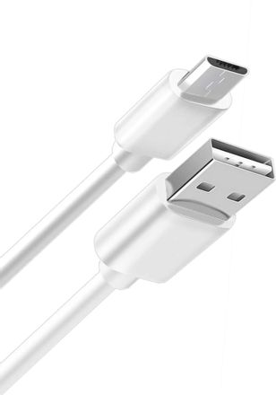 Кабель BORASCO micro USB (m) -  USB (m),  1м,  2A,  белый [34849]