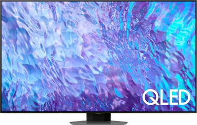 75" Телевизор Samsung QE75Q80CAUXCE, QLED, 4K Ultra HD, серебристый, СМАРТ ТВ, Tizen OS