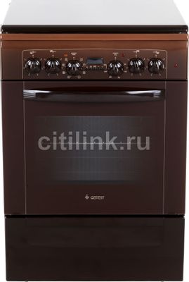 Электрическая плита GEFEST ЭП Н Д 6140-03 0001, эмаль, коричневый ...