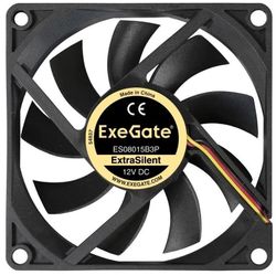 Вентилятор EXEGATE EX288923RUS 80мм, 3-pin, черный
