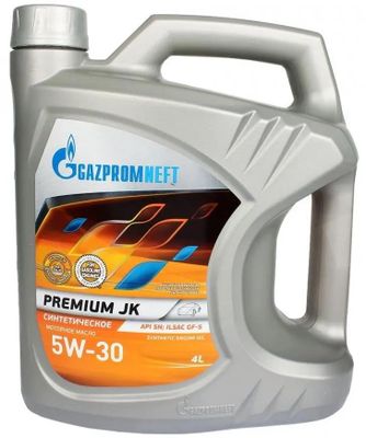 Моторное масло GAZPROMNEFT Premium JK, 5W-30, 4л, синтетическое ...