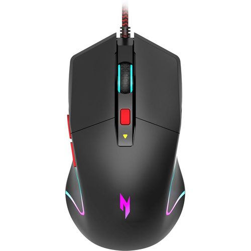 Мышь проводная Acer Nitro OMW301, игровая, оптическая, USB, 7200dpi, черный [zl.mcecc.024]