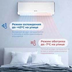 Сплит-система Vitek VT-2504 настенная, до 50м2, 18000 BTU