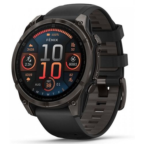 Смарт-часы Garmin Fenix 8, 47мм, 1.4", черный