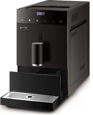 Кофемашина Vitek Metropolis VT-8700, черный – купить в Ситилинк | 2036200