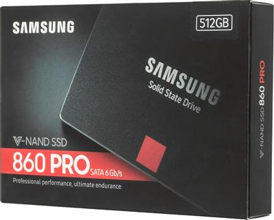 SSD накопитель Samsung 860 Pro MZ-76P512BW 512ГБ, SATA III