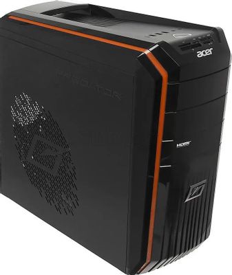 Компьютер Acer Aspire Predator G3620,  Intel Core i7 3770,  DDR3 4ГБ, 1000ГБ,  AMD Radeon HD 8760 - 2 ГБ,  DVD-RW,  CR,  Windows 8,  черный и оранжевый [dt.sjper.029]