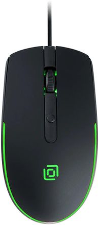 Мышь проводная Oklick 100M, оптическая, USB, 1600dpi, черный [1909417]