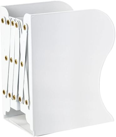 Подставка-ограничитель для книг BRAUBERG 237905, Офис, прямоугольная, 110x200x169мм, металл, белый, картонная коробка