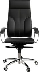 Кресло руководителя МЕТТА Move L1-10K - Infinity, экокожа, до 150кг, черный
