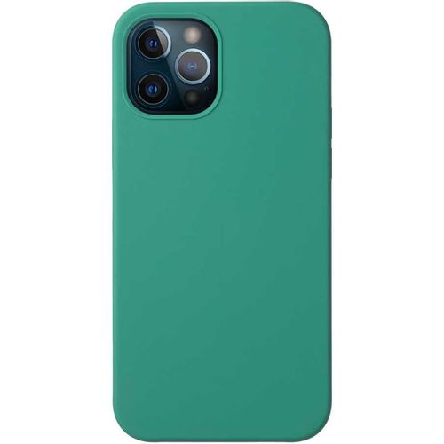 Чехол (клип-кейс) Deppa Liquid Silicone, для Apple iPhone 12/12 Pro, противоударный, зеленый [87720]