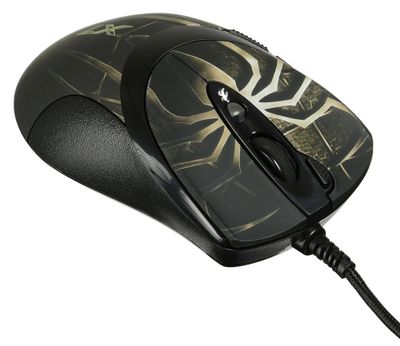 Мышь A4TECH Oscar Editor XL-747H, игровая, лазерная, проводная, USB,  коричневый и рисунок [xl-747h (brown spider)] – купить в Ситилинк | 624586