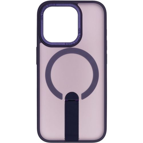 Чехол (клип-кейс) ZIBELINO Shine, для Apple iPhone 15 Pro, фиолетовый [zms-apl-15-pro-sh-st-pur]