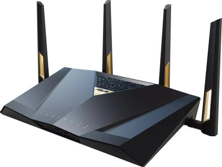 Wi-Fi роутер ASUS RT-BE88U, Wi-Fi 7, BE7200, 2.4/5ГГц, 7 LAN, 2 WAN/LAN, 1xSFP+, черный