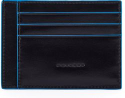 Чехол для кредитных карт Piquadro Blue Square PP2762B2R/N, кожа натуральная, черный