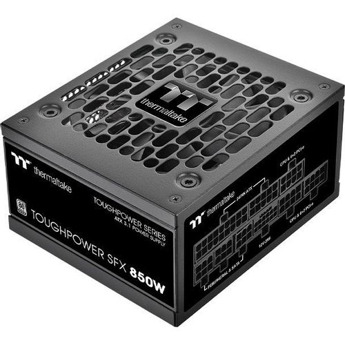 Блок питания Thermaltake Toughpower SFX850 Gen.5, 850Вт, 80 PLUS PLATINUM, 90мм, черный, retail [ps-stp-0850fnfape-1]