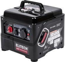 Изображение товара Бензиновый генератор Elitech GIS 1400R 1.2 кВт инвертор с USB и защитой