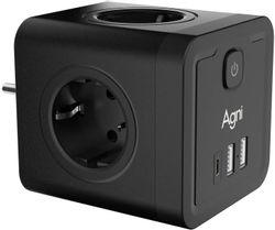 Сетевой разветвитель AGNI TP-WJ3U4E, черный
