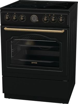 Электрическая плита Gorenje GECS6B71CLB, стеклокерамика, инфракрасная ...