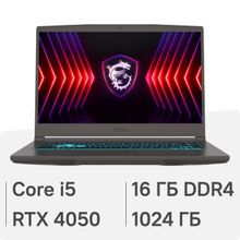 Изображение товара Ноутбук MSI Thin 15 B13VE-3419XRU с Intel Core i5 и NVIDIA RTX 4050