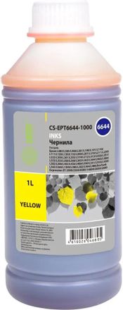 Чернила Cactus CS-EPT6644-1000 T6644, для Epson, 1000мл, желтый