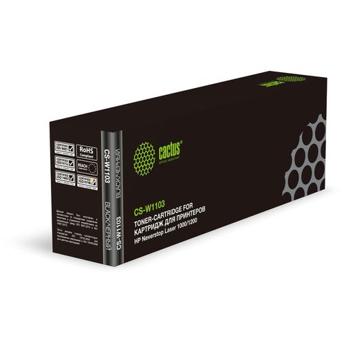 Картридж Cactus CS-W1103, W1103, черный / CS-W1103