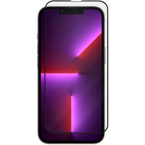 Защитное стекло для экрана ZIBELINO для Apple iPhone 17e/16e/13/13 Pro/14 антиблик, 3D, 1 шт, черный [ztg-3d-apl-13pro-blk]