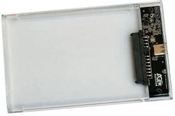 Внешний корпус для  HDD/SSD AgeStar 3UB2P4C, прозрачный