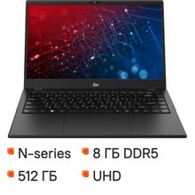 Изображение товара Ноутбук iRU Planio 14ING 14 IPS Intel N100 8ГБ 512ГБ SSD FreeDOS черный
