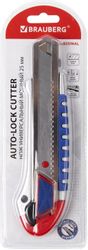 Нож канцелярский BRAUBERG 237448 Professional 25мм, серебристый