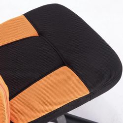 Кресло BRABIX Smart MG-313, сетка/ткань, до 100кг, черный/оранжевый