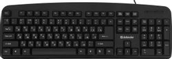 Клавиатура Defender Office HB-910, проводная, мембранная, черный