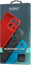Чехол (клип-кейс) BORASCO Microfiber Case, для Infinix Hot 40/40 Pro, черный