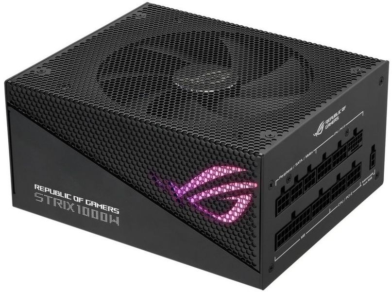 Блок питания ASUS Rog Strix 1000W,  1000Вт,  135мм,  черный, retail [90ye00p1-b0na00]