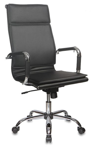 Кресло руководителя Бюрократ Ch-993, на колесиках, эко.кожа, черный [ch-993/black]