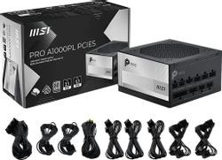Блок питания MSI Pro A1000PL,  1000Вт, черный