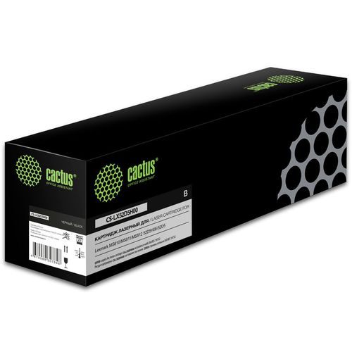 Картридж Cactus CS-LX52D5H00, 52D5H00, черный / CS-LX52D5H00
