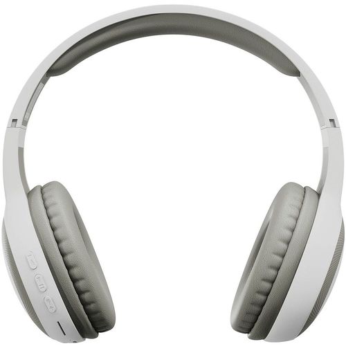 Наушники Digma BT-15, Bluetooth/3.5 мм, накладные, белый/серый [bt-15w]
