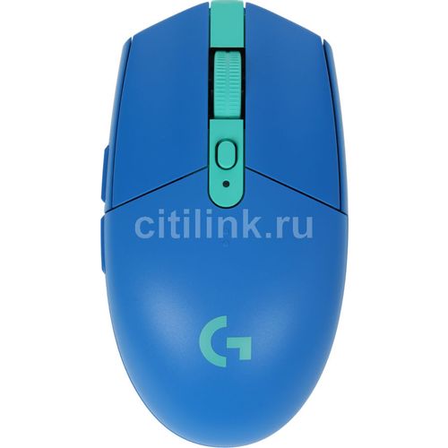 Мышь беспроводная Logitech G304 Lightspeed, игровая, радио, оптическая, USB, 12000dpi, синий [910-006018]