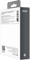 Адаптер OTG PERO AD02, Lightning (m) - USB (f), 0.032м, серебристый