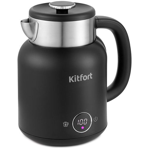 Чайник электрический KitFort КТ-6196-1, 1.5л, пластик/металл