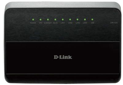 Wi-Fi роутер D-Link DIR-620/D/F1A,  черный