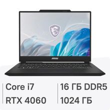 Изображение товара Игровой ноутбук MSI Creator M14 A13VF-089RU 14 IPS i7 13620H RTX 4060 16ГБ SSD