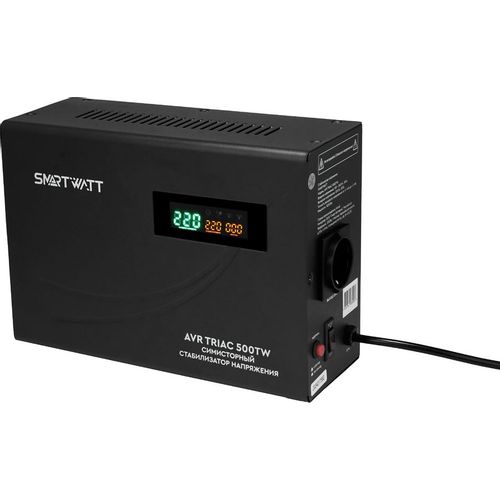 Стабилизатор напряжения SMARTWATT AVR Triac 500TW черный [4512020380004]